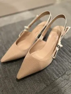 Dior J'Adior スリングバックパンプス ベージュ
