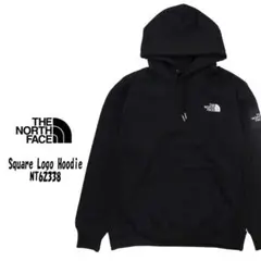 ノース フェイスSquare Logo Full スクエアロゴフーディーＭ黒