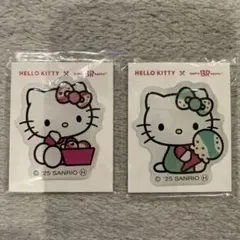 ハローキティ 31コラボ オリジナルぷっくりシール2枚