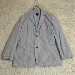 【GAP】ギャップ テーラードジャケット 春 夏 ジャケット ストライプ Lのサムネイル