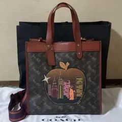 コーチ　2WAYバッグ　トートバッグ　ショルダーバッグ　限定デザイン