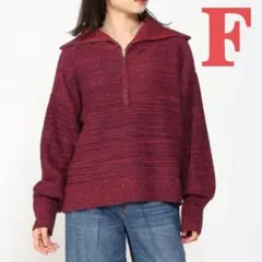 5Gファンシーヤーンハーフジッププルオーバー