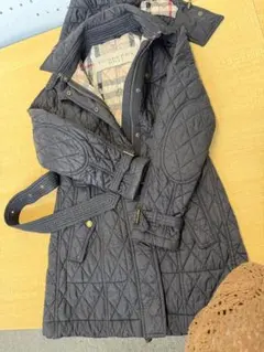 【美品 】BURBERRY LONDON キルティング コート 40 ブラック