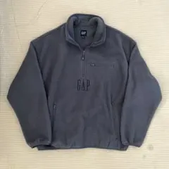 【完売商品】ボア オーバーサイズ ハーフジップ GAPロゴプルオーバー