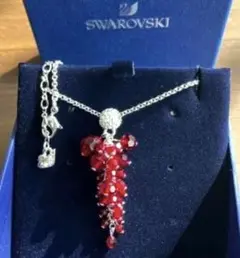 ★SWAROVSKI スワロフスキー　ネックレス　レッドクリスタル