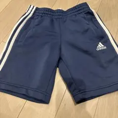 adidas ネイビー ハーフパンツ 3本ライン140
