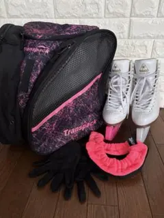 フィギュアスケート靴、バック、エッジケース、エッジカバー、手袋　5点セット