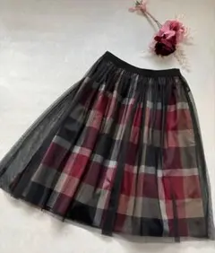 【美品】BLUE LABEL CRESTBRIDGE リバーシブルスカート