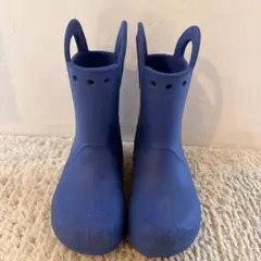 クロックス crocs 長靴 レインブーツ ブルー キッズ C12 18.5cmのサムネイル