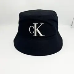 ☆新品☆Calvin Klein バケットハット 黒 cKロゴ刺繍