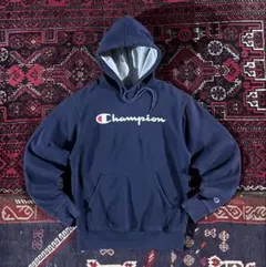 champion チャンピオン プルオーバー パーカー ネイビー S