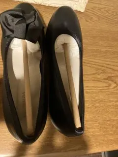 Pink Love様専用 ヴェリココ　リボン付きブラックパンプス