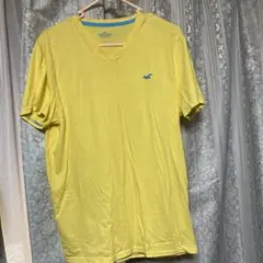 ま*ん様 Hollister イエロー Vネック Tシャツ M