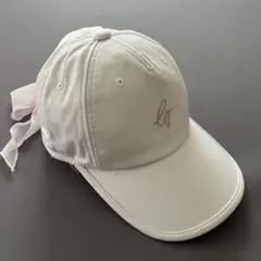 DESCENTE GOLF デサントゴルフ　ライトストーン　リボン　キャップ　白のサムネイル