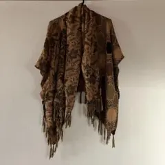 アジアン雑貨　インドの幾何学模様ショール