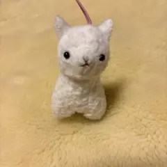 平成レトロ　アルパカ　ぬいぐるみマスコット　ストラップ