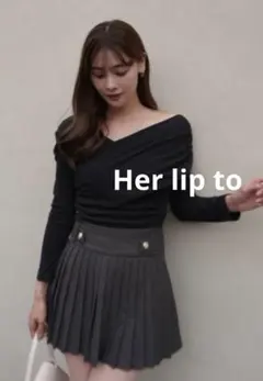 Herlipto AsymmetricCotton-blendJerseyTop