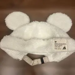 ディズニーミッキーマウス ボア キャップ(白)