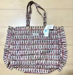 【タグ付未使用】LINTON リントン フリル付き レインバッグ トート 1