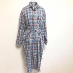 SEVENDAYS=SUNDAY チェックロングシャツワンピース