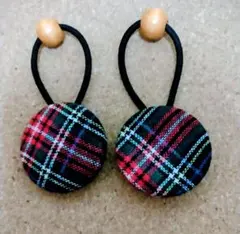 くるみボタン ヘアゴム