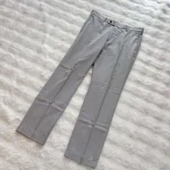 UNIQLOスラックス グレー ストライプ SLIM FIT