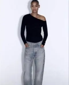 ギャザー Tシャツ