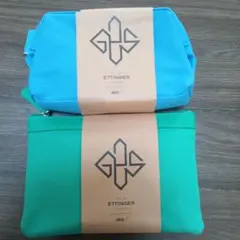 ETTINGER トラベルポーチ 青 緑 2色セット