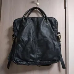 AND A 黒 レザー ショルダーバッグ