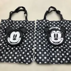 未使用　ディズニー　ミッキー　ミニー　エコバッグ２個セット