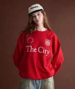 WISH FOREVER レッド トレーナー The City