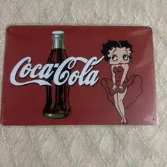 Coca-Cola ベティ・ブープ ブリキ看板 レトロインテリア