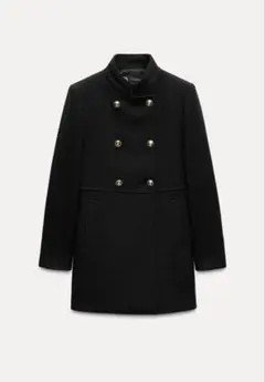 ZARA ウール ダブルブレストコート