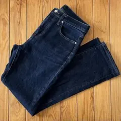 【今だけ大特価・美品】ユニクロ スリムストレートハイライズジーンズ S カイハラ