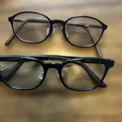 JINS ブラック、茶色メガネ 2個セット