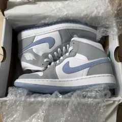 Nike Air Jordan 1 Mid グレー/ホワイト/ブルー