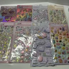 ぷっくりシール ステッカー 8枚セット まとめ売り