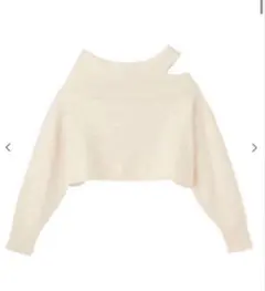 最終値下げCOCODEAL フォックス混オフショルニット