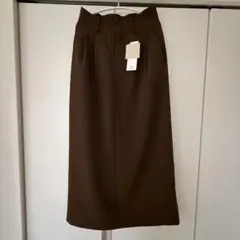 しまむら　ロングスカート　タイトスカート　ブラウン