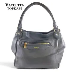 最高級ライン✨TOPKAPI VACCHETTA シボ革　ショルダーバック　黒 最高級ライン✨TOPKAPI VACCHETTA シボ革 ショルダーバック 黒 - メルカリ