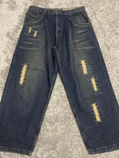 美品】00s PIKO デニム カーゴパンツ バギー ワイド Y2K XL - メルカリ