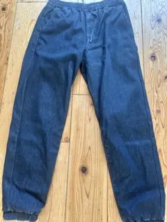 GU ダークブルー イージーパンツ