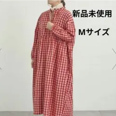 サマンサモスモス 新品 バンドカラーワンピース レッド Mサイズ