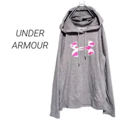 【アンダーアーマー】プルパーカー フーディ 刺繍 ワッペン ライバルフリース