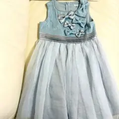 【美品】TOCCA 水色 フォーマルドレス 110cm