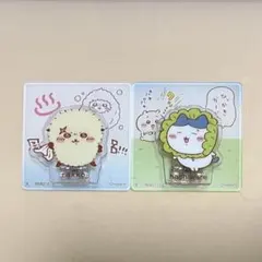 ちいかわ　アクリルシーンクリップビスケット　ハチワレ・ラッコ