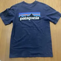 パタゴニア　バックプリントTシャツ　ネイビーSのサムネイル