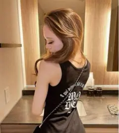 アベイルshoko×SUREVE ロゴワンピース タンクトップ ブラック