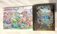 ファンタジースプリングス　本型　お菓子空缶　ディズニー おまけ付き