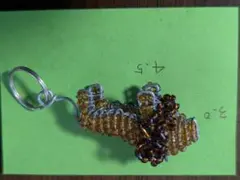 アフリカケープタウン ハンドメイドのキーホルダー ライオン